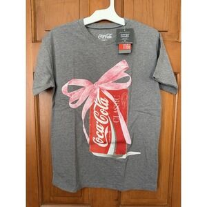 Women's Grayson Threads Coca-Cola Bow Short Sleeve Graphic T-Shirt Size Small
